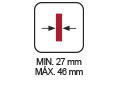 ESPECIFICACIONES - Grosor Min 27 - Max 46 SF